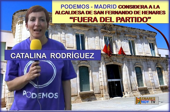 Podemos-Madrid, considera que Catalina Rodríguez se sitúa «fuera de Podemos».