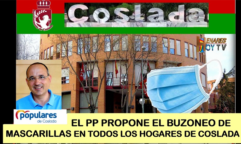 El PP de Coslada propone un buzoneo gratuito de mascarillas para todos los vecinos de Coslada.