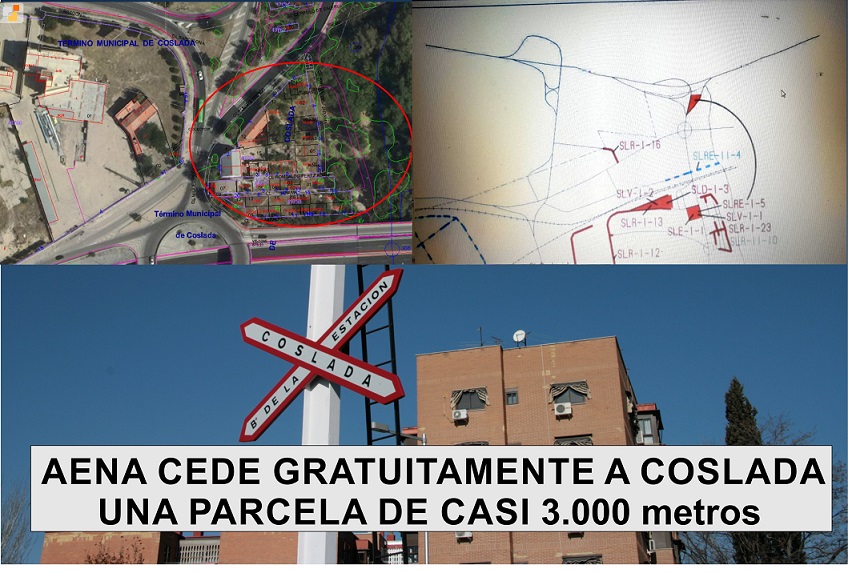 Coslada logra la cesión gratuita y definitiva de cerca de 3.000 metros cuadrados por parte de AENA, en el Barrio de la Estación.