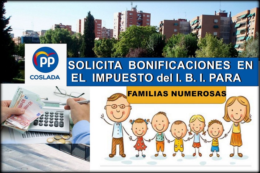 El PP de Coslada solicita bonificaciones del IBI para las familias ...