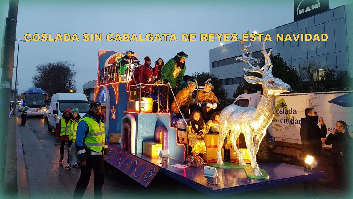 El Ayuntamiento anuncia que Coslada no tendrá Cabalgata de Reyes esta Navidad, y el PP propone destinar parte de ese presupuesto a juguetes para niños en situación de vulnerabilidad.