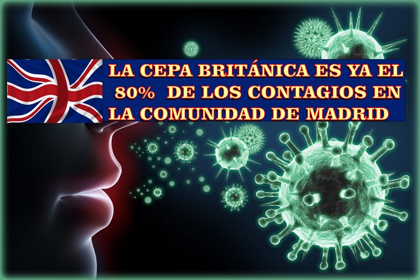 En San Fernando suben los contagios y la presencia de la cepa británica del Covid-19  es ya del 80% en la Comunidad de Madrid.