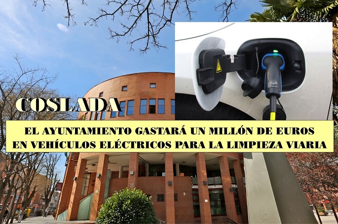 El Ayuntamiento de Coslada gastará Un Millón de Euros más en vehículos eléctricos para la limpieza viaria de la Ciudad.
