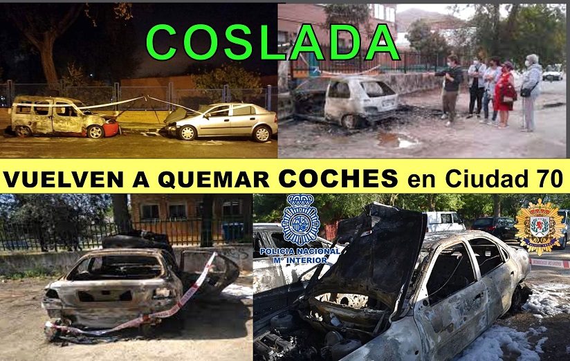 Coslada: Vuelve la quema de coches en el Barrio de Ciudad-70.