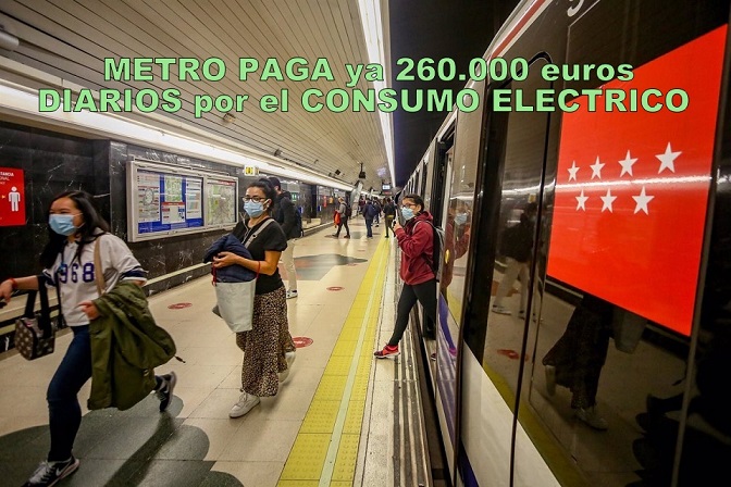 La Comunidad de Madrid reclama por carta al Gobierno central de Pedro Sánchez, ayudas para compensar la subida del coste de la energía en el transporte público.