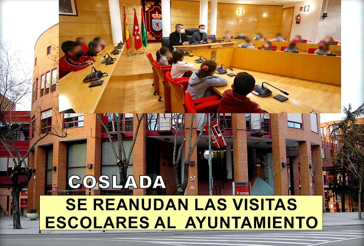 En Coslada se Reanudan las visitas Escolares al Ayuntamiento.