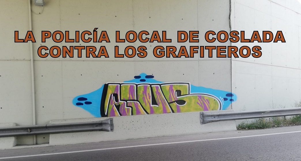 Policía Local de Coslada realiza varias intervenciones contra los grafiteros.