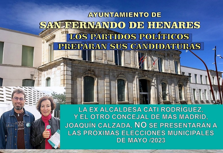 San Fernando: La ex alcaldesa de San Fernando Catalina Rodríguez, no volverá a ser candidata.