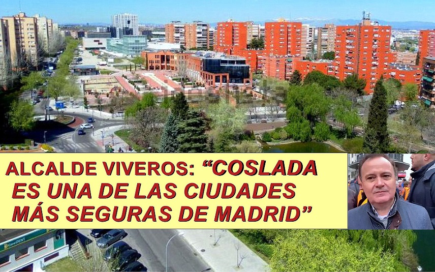 El alcalde Viveros discrepa de la valoración que de la seguridad hace el Portavoz del PP- Paco Becerra, y afirma que Coslada es una de las Ciudades más seguras de Madrid.