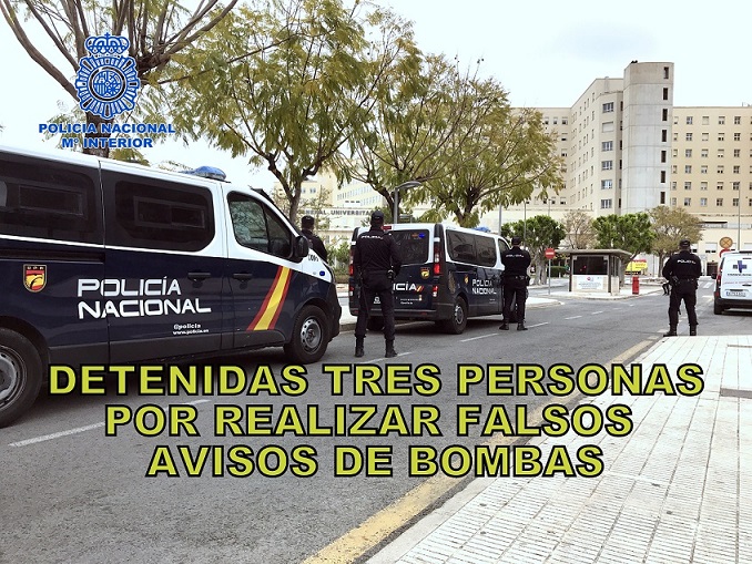 En Alicante, Castellón y Valencia, detienen a 3 Personas por realizar FALSOS avisos de Bomba.