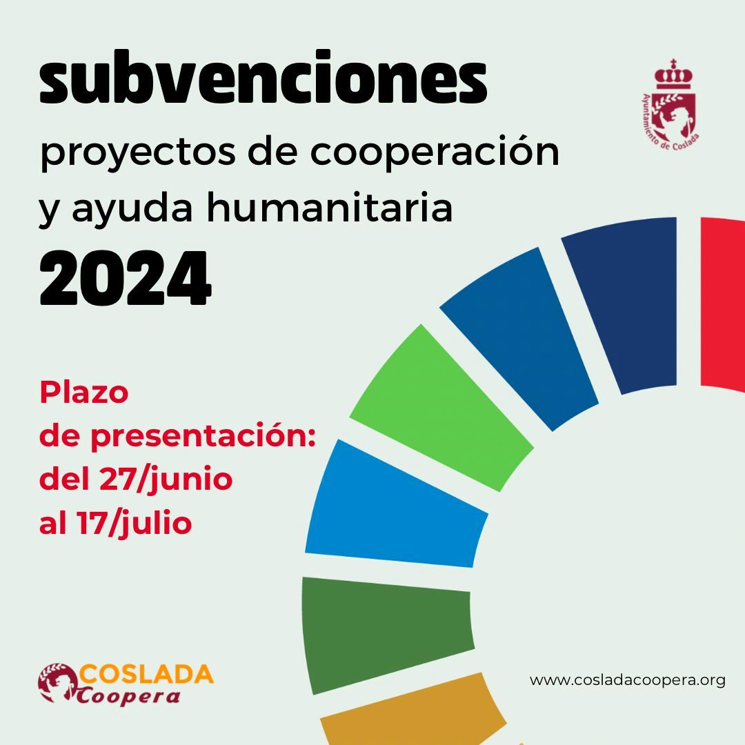 El Ayuntamiento de Coslada dedicará 90.200 € a proyectos de cooperación y ayuda humanitaria.